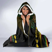 Jamaica Reggae Legend Tosh Hooded Blanket Cannabis Pattern - Wonder Print Shop