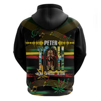 Jamaica Reggae Legend Tosh Hoodie Cannabis Pattern - Wonder Print Shop