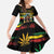 Jamaica Reggae Legend Tosh Kid Short Sleeve Dress Cannabis Pattern - Wonder Print Shop