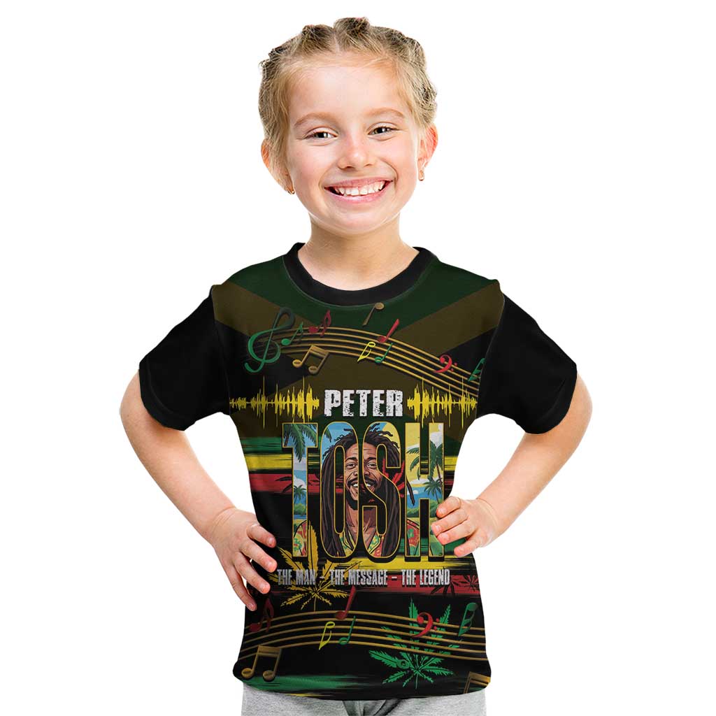 Jamaica Reggae Legend Tosh Kid T Shirt Cannabis Pattern - Wonder Print Shop