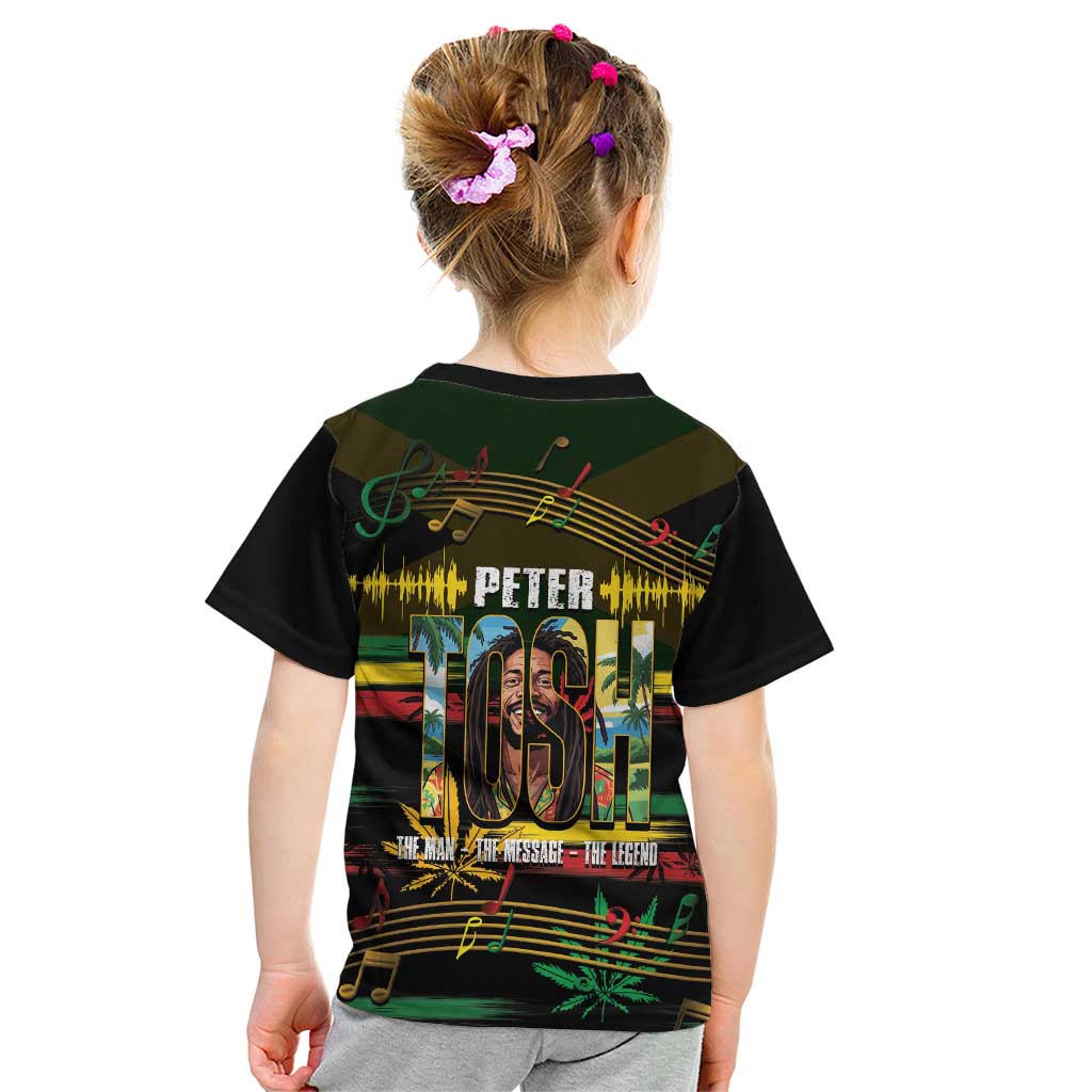 Jamaica Reggae Legend Tosh Kid T Shirt Cannabis Pattern - Wonder Print Shop