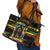 Jamaica Reggae Legend Tosh Leather Tote Bag Cannabis Pattern - Wonder Print Shop