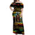 Jamaica Reggae Legend Tosh Off Shoulder Maxi Dress Cannabis Pattern - Wonder Print Shop