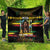 Jamaica Reggae Legend Tosh Quilt Cannabis Pattern - Wonder Print Shop
