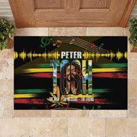 Jamaica Reggae Legend Tosh Rubber Doormat Cannabis Pattern - Wonder Print Shop