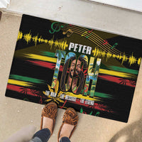 Jamaica Reggae Legend Tosh Rubber Doormat Cannabis Pattern - Wonder Print Shop