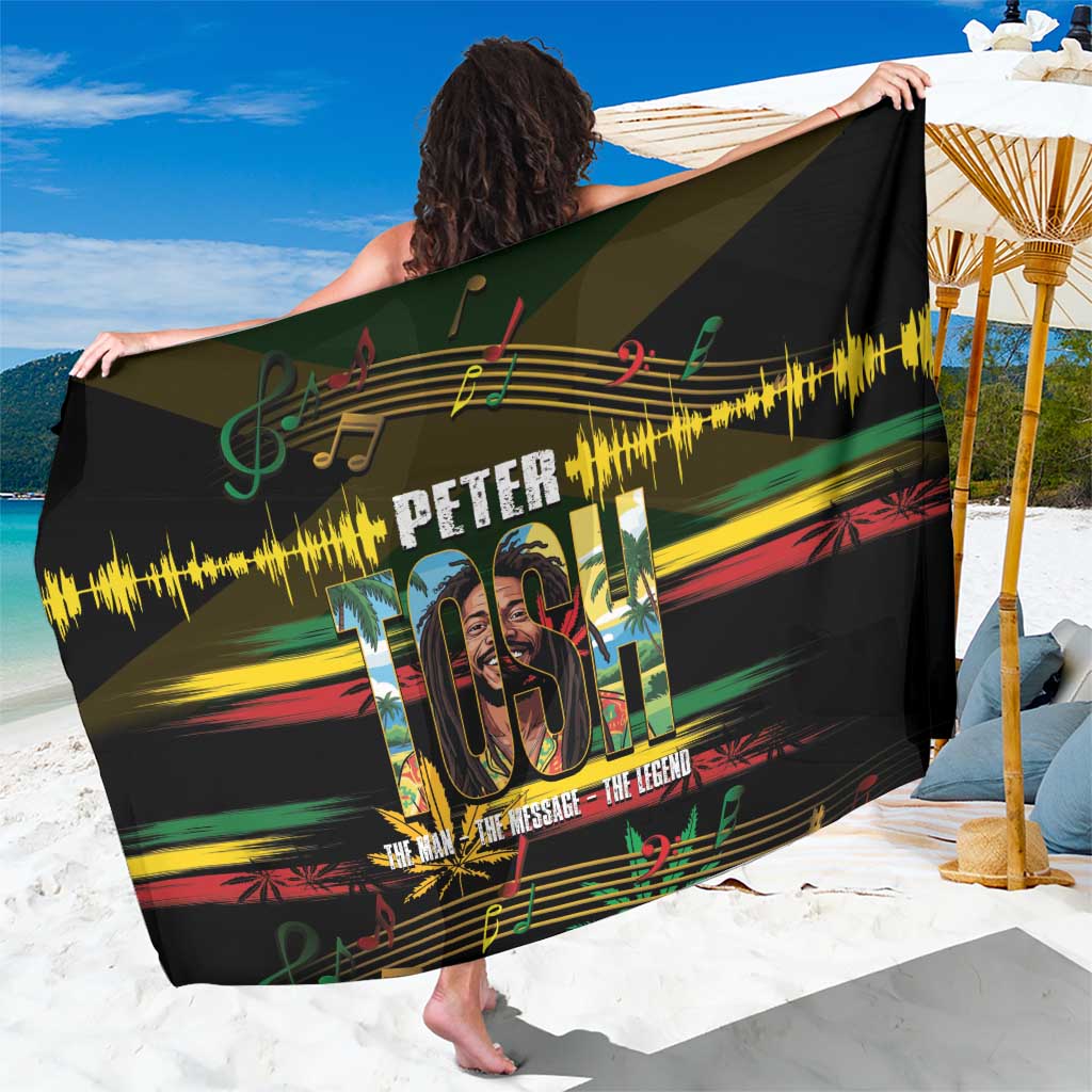 Jamaica Reggae Legend Tosh Sarong Cannabis Pattern - Wonder Print Shop