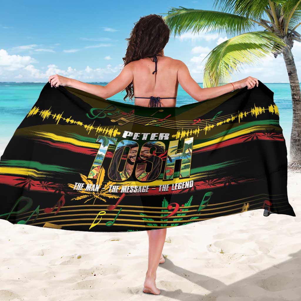 Jamaica Reggae Legend Tosh Sarong Cannabis Pattern - Wonder Print Shop