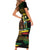 Jamaica Reggae Legend Tosh Short Sleeve Bodycon Dress Cannabis Pattern - Wonder Print Shop