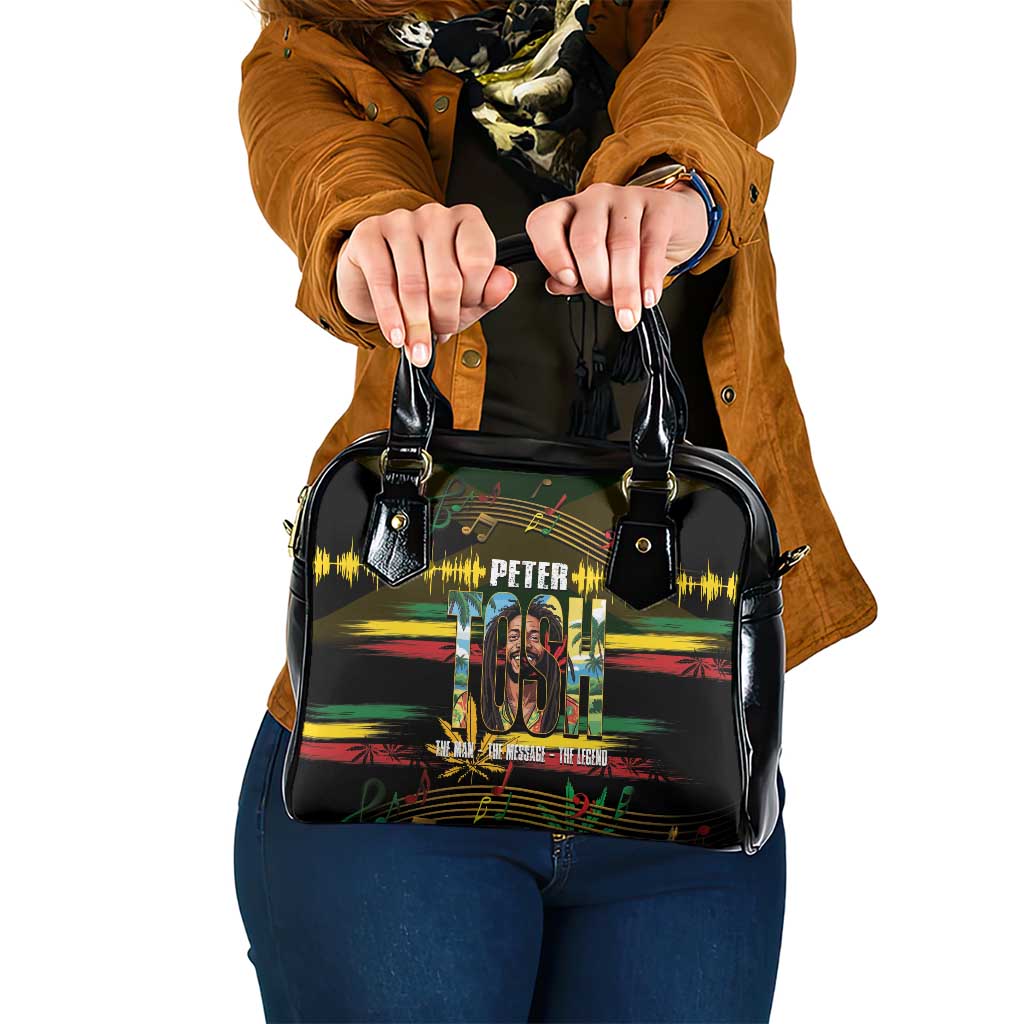 Jamaica Reggae Legend Tosh Shoulder Handbag Cannabis Pattern - Wonder Print Shop