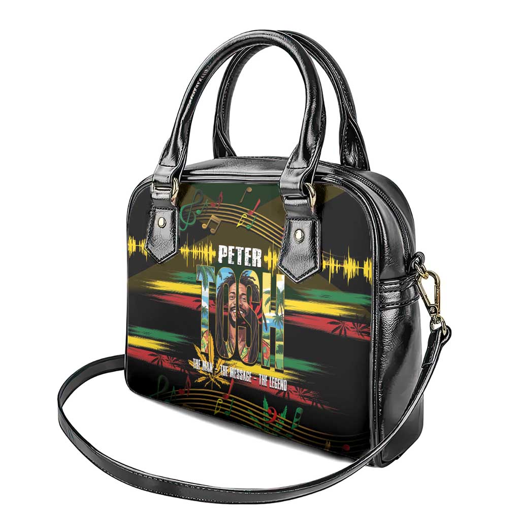 Jamaica Reggae Legend Tosh Shoulder Handbag Cannabis Pattern - Wonder Print Shop