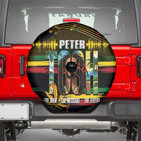 Jamaica Reggae Legend Tosh Spare Tire Cover Cannabis Pattern - Wonder Print Shop