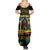 Jamaica Reggae Legend Tosh Summer Maxi Dress Cannabis Pattern - Wonder Print Shop