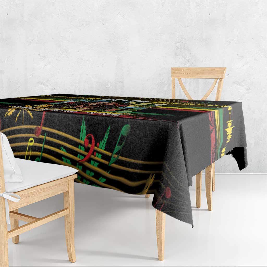 Jamaica Reggae Legend Tosh Tablecloth Cannabis Pattern - Wonder Print Shop