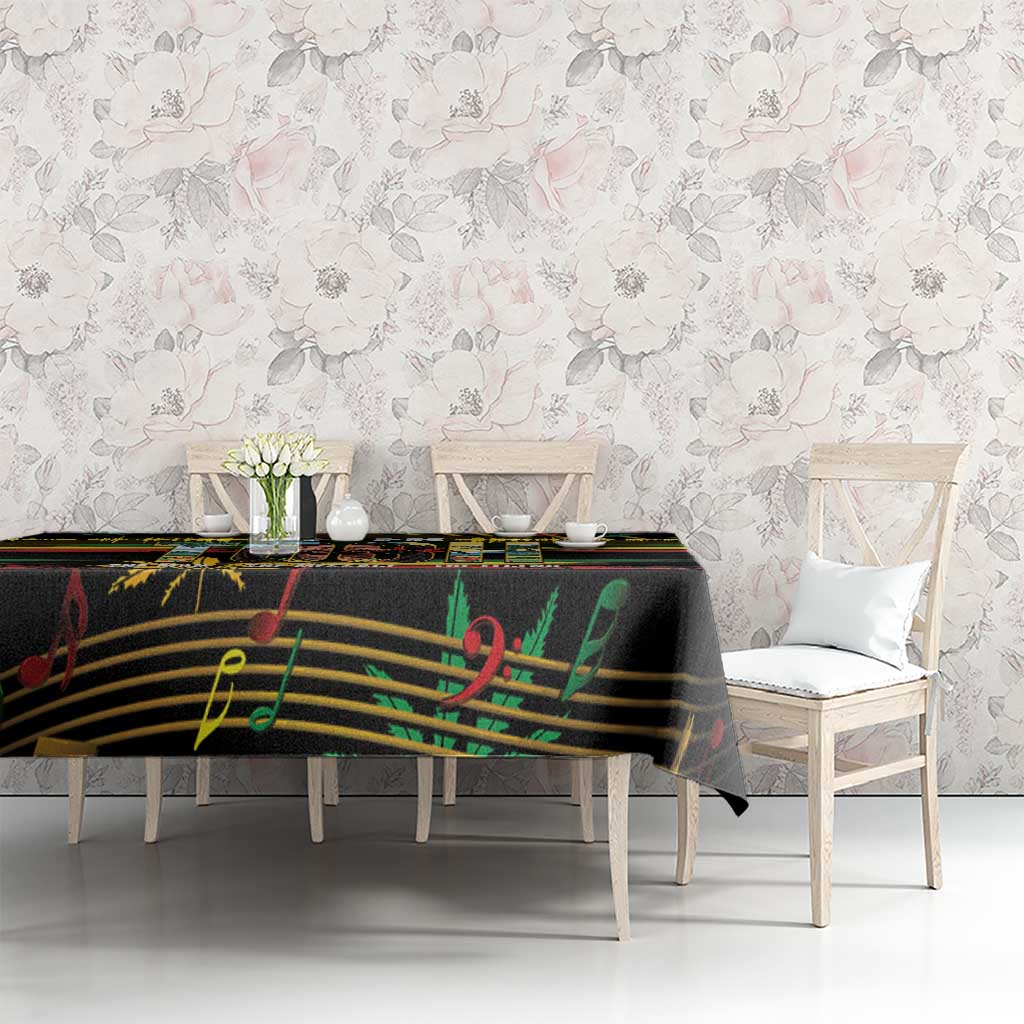 Jamaica Reggae Legend Tosh Tablecloth Cannabis Pattern - Wonder Print Shop