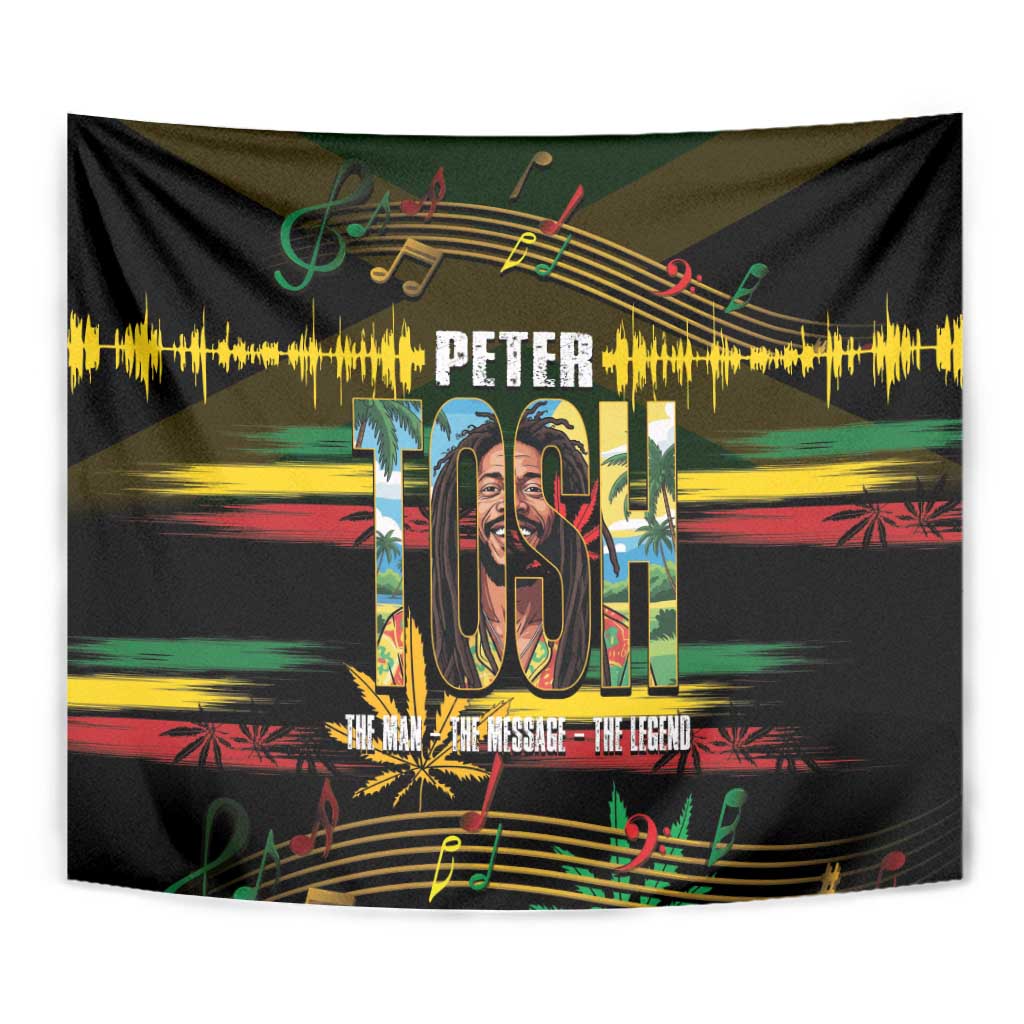 Jamaica Reggae Legend Tosh Tapestry Cannabis Pattern - Wonder Print Shop