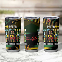 Jamaica Reggae Legend Tosh Tumbler Cup Cannabis Pattern - Wonder Print Shop