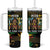 Jamaica Reggae Legend Tosh Tumbler With Handle Cannabis Pattern - Wonder Print Shop