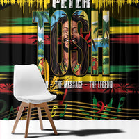 Jamaica Reggae Legend Tosh Window Curtain Cannabis Pattern - Wonder Print Shop