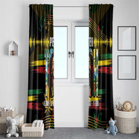 Jamaica Reggae Legend Tosh Window Curtain Cannabis Pattern - Wonder Print Shop