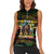 Jamaica Reggae Legend Tosh Women Sleeveless Polo Shirt Cannabis Pattern - Wonder Print Shop