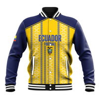 Custom Ecuador Football Baseball Jacket 2025 Come On La Tricolor - Wonder Print Shop
