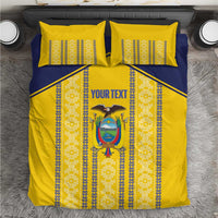 Custom Ecuador Football Bedding Set 2025 Come On La Tricolor - Wonder Print Shop