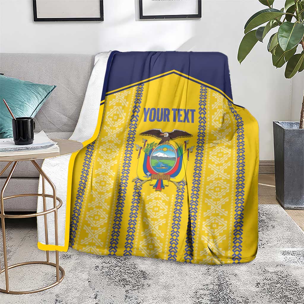 Custom Ecuador Football Blanket 2025 Come On La Tricolor - Wonder Print Shop