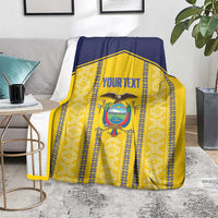 Custom Ecuador Football Blanket 2025 Come On La Tricolor - Wonder Print Shop