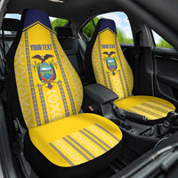 Custom Ecuador Football Car Seat Cover 2025 Come On La Tricolor - Wonder Print Shop