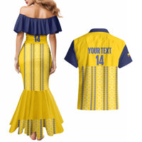 Custom Ecuador Football Couples Matching Mermaid Dress and Hawaiian Shirt 2025 Come On La Tricolor - Wonder Print Shop