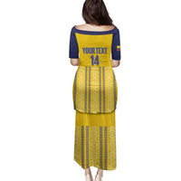 Custom Ecuador Football Family Matching Puletasi and Hawaiian Shirt 2025 Come On La Tricolor - Wonder Print Shop