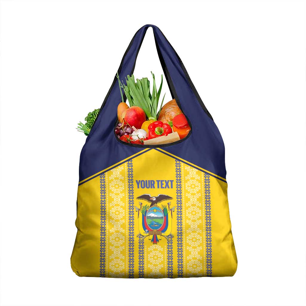 Custom Ecuador Football Grocery Bag 2025 Come On La Tricolor - Wonder Print Shop