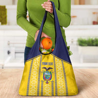Custom Ecuador Football Grocery Bag 2025 Come On La Tricolor - Wonder Print Shop