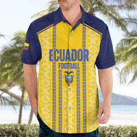 Custom Ecuador Football Hawaiian Shirt 2025 Come On La Tricolor - Wonder Print Shop