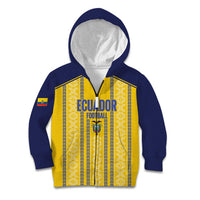 Custom Ecuador Football Kid Hoodie 2025 Come On La Tricolor - Wonder Print Shop