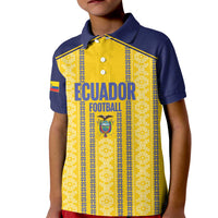 Custom Ecuador Football Kid Polo Shirt 2025 Come On La Tricolor - Wonder Print Shop