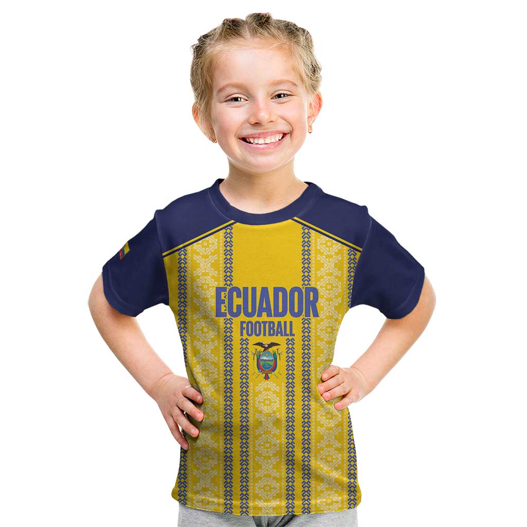 Custom Ecuador Football Kid T Shirt 2025 Come On La Tricolor - Wonder Print Shop