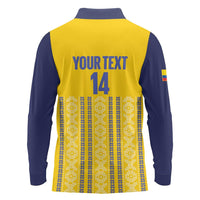 Custom Ecuador Football Long Sleeve Polo Shirt 2025 Come On La Tricolor - Wonder Print Shop