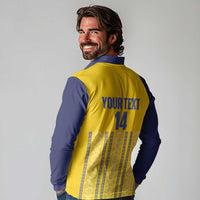 Custom Ecuador Football Long Sleeve Polo Shirt 2025 Come On La Tricolor - Wonder Print Shop