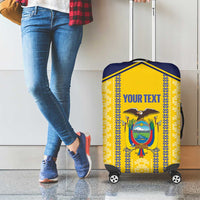 Custom Ecuador Football Luggage Cover 2025 Come On La Tricolor - Wonder Print Shop