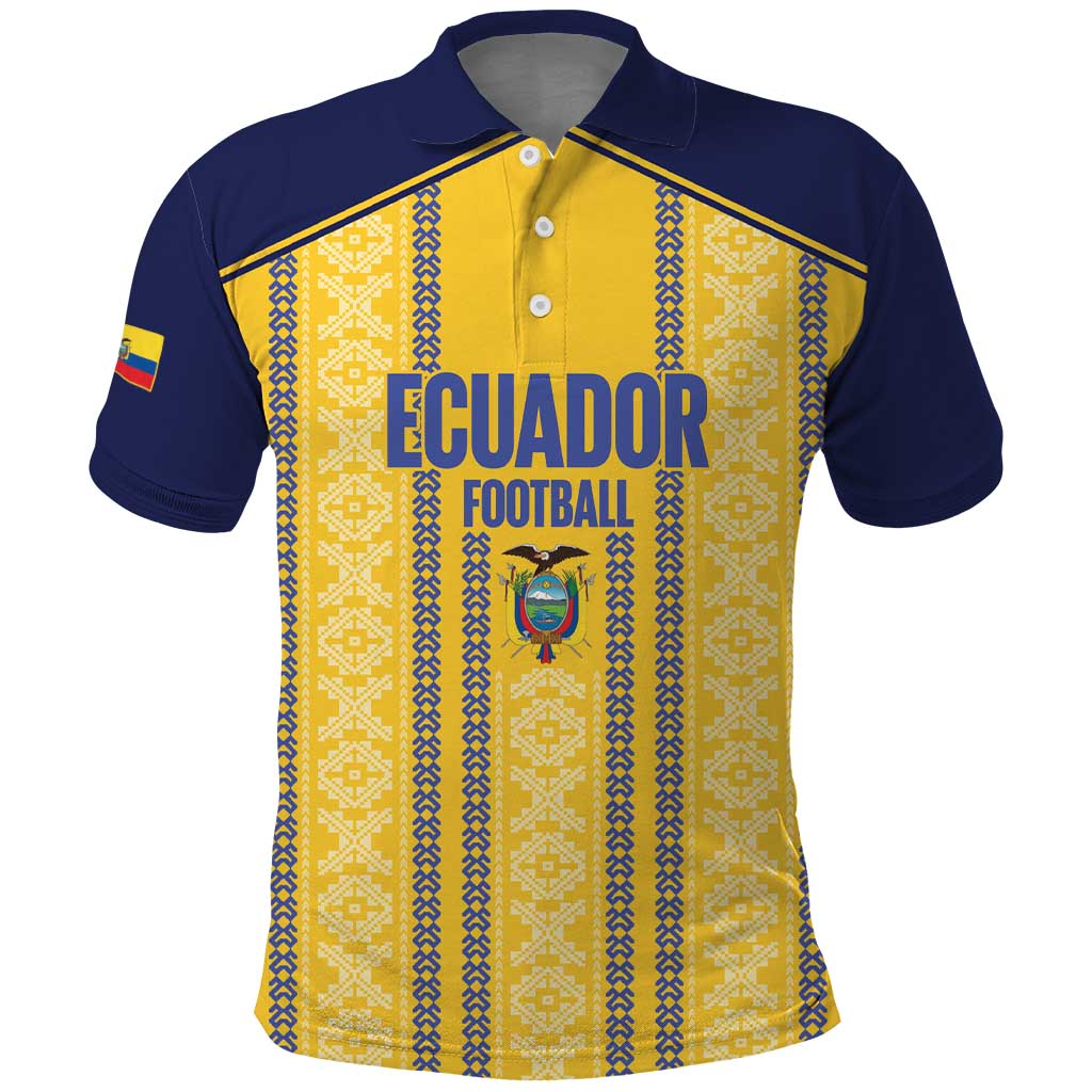 Custom Ecuador Football Polo Shirt 2025 Come On La Tricolor - Wonder Print Shop