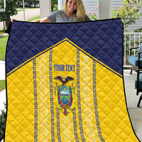 Custom Ecuador Football Quilt 2025 Come On La Tricolor - Wonder Print Shop