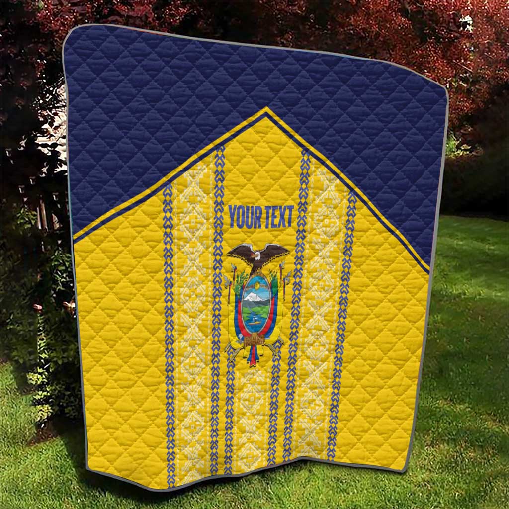 Custom Ecuador Football Quilt 2025 Come On La Tricolor - Wonder Print Shop