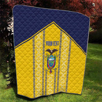 Custom Ecuador Football Quilt 2025 Come On La Tricolor - Wonder Print Shop