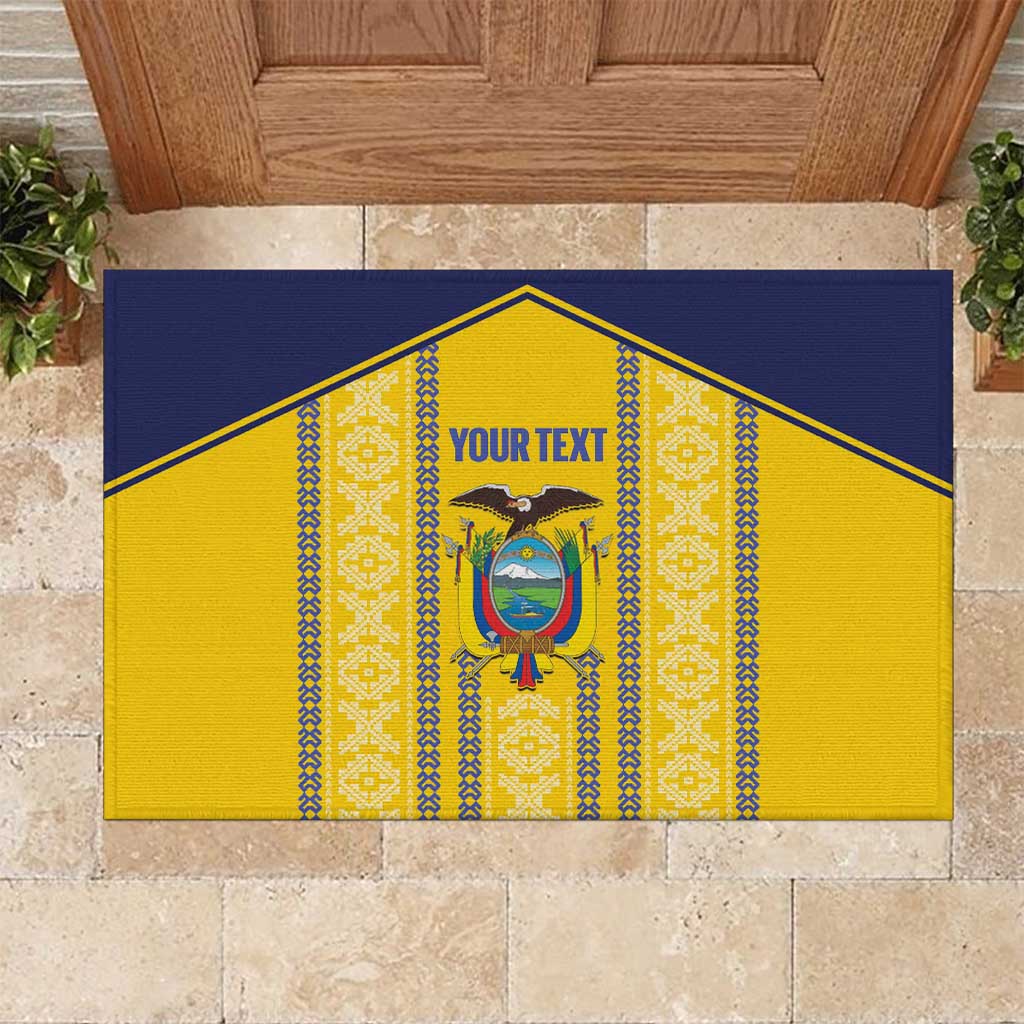 Custom Ecuador Football Rubber Doormat 2025 Come On La Tricolor - Wonder Print Shop
