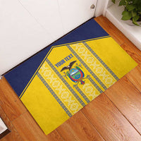 Custom Ecuador Football Rubber Doormat 2025 Come On La Tricolor - Wonder Print Shop