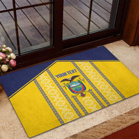 Custom Ecuador Football Rubber Doormat 2025 Come On La Tricolor - Wonder Print Shop