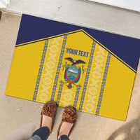 Custom Ecuador Football Rubber Doormat 2025 Come On La Tricolor - Wonder Print Shop