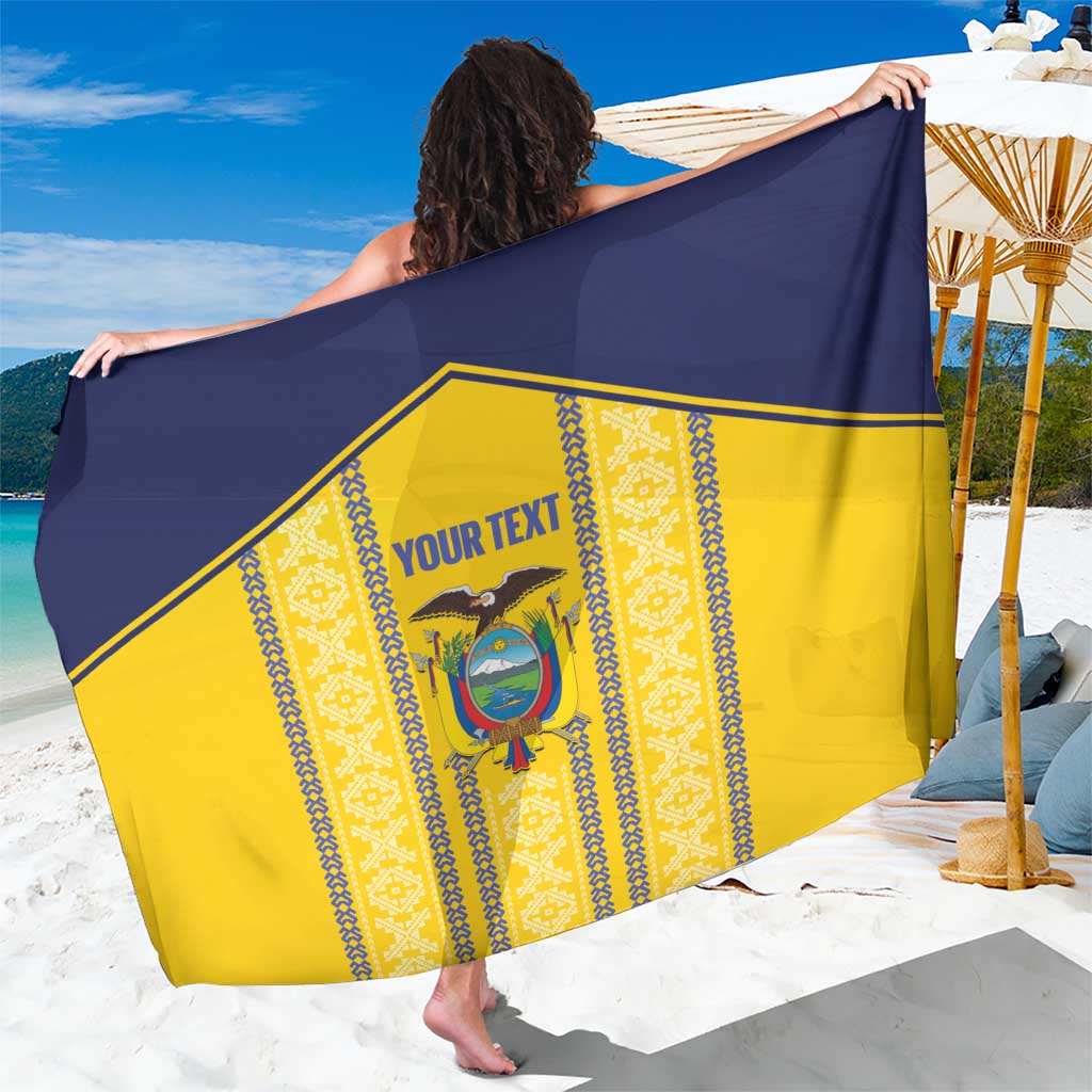 Custom Ecuador Football Sarong 2025 Come On La Tricolor - Wonder Print Shop